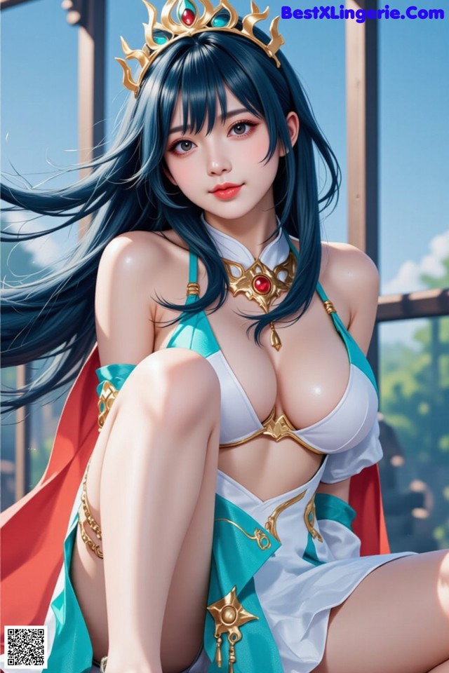 Hentai - Under the Radiance of Celestial Grace Set.1 20250106 Part 3 No.c5e743 A woman in a bikini with a crown on her head.